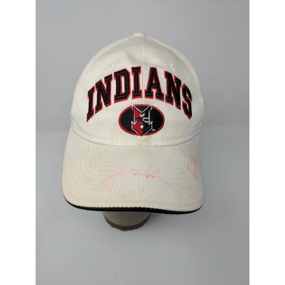 MLB Indianapolis Indians Snapback Hat Embroidered Cream Autographed SEE DESC - Picture 3 of 13
